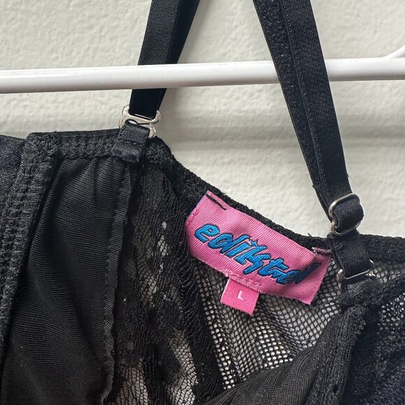 Edikted Black Corset Top - Picture 2 of 3